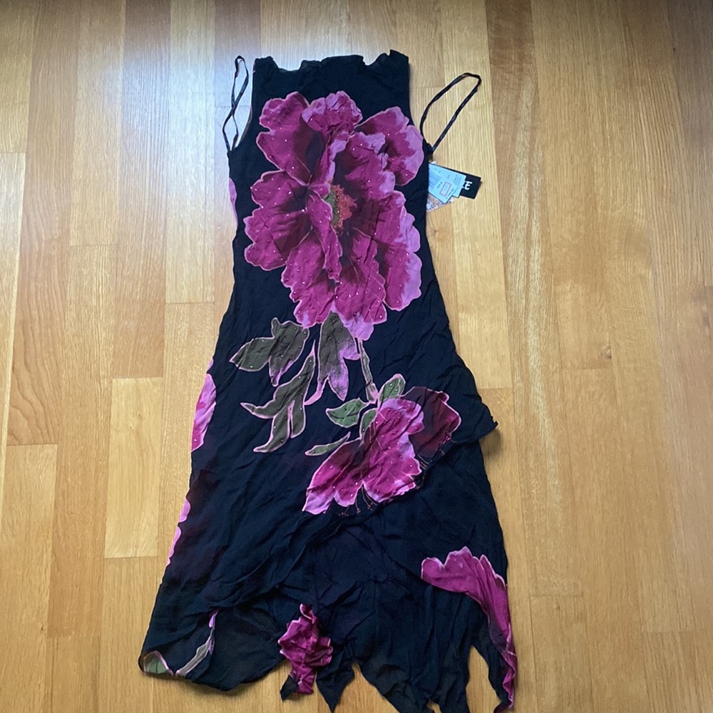 New Women’s Eva Blue Dress Size 6 Flower